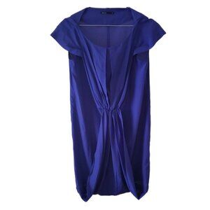 Tokito Shift Gathered Front Short Cap Sleeve Dress